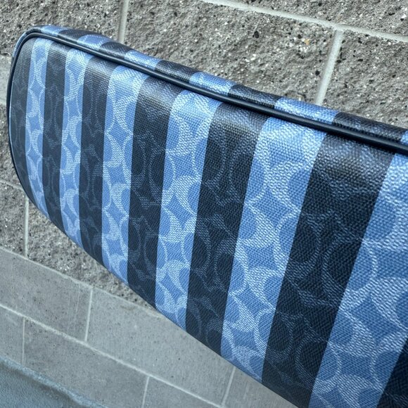 coach Large City Tote Bag In Signature Canvas With Stripe cbi03 - Picture 3 of 8